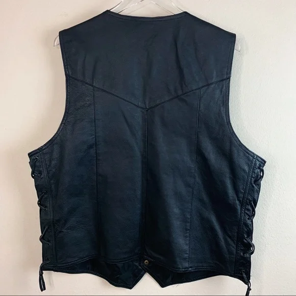 Bikestir Bike Genuine Leather Motorcycle Vest Jackets & Coats